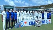 Sports News | Rest of India Side Overcome Valiant Saurashtra, Clinch 25th Irani Cup After Eight Wicket Win
