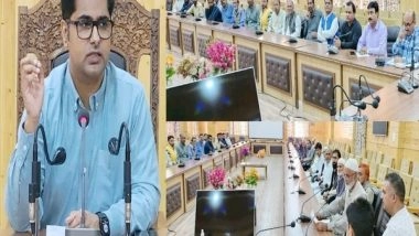 India News | J-K: Fruit Growers in Bandipora Share Problems of Agriculture, Horticulture Sector with Deputy Commissioner