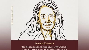 World News | French Writer Annie Ernaux Awarded 2022 Nobel Prize in Literature