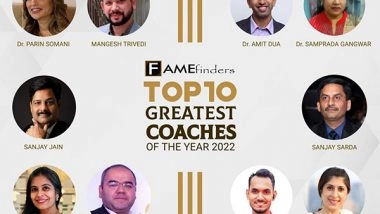 Business News | Fame Finders Announced the Names of India's Top 10 Coaches Of the Year 2022