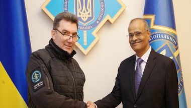 World News | Indian Envoy Calls Upon Ukraine National Security Secretary Oleksii Danilov