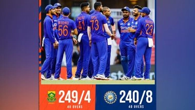 Sports News | Ind Vs SA, 1st ODI: Hosts Lose by 9 Runs, Trail 0-1 in Series