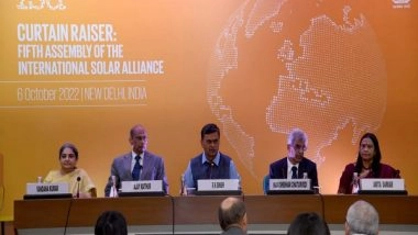 India News | International Solar Alliance's Fifth Assembly to Be Held from Oct 17-20 in Delhi