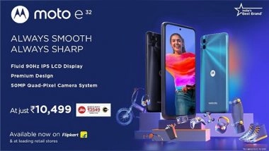 Business News | Motorola Launches the Most Affordable Smartphone, Moto E32, on Flipkart and Leading Retail Stores