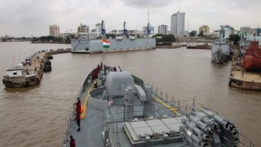World News | INS Tarkash Visits Namibia's Port Walvis Bay