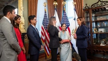 World News | Kamala Harris Administers Swearing-in Ceremony of Indian-American US Ambassador