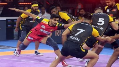 Sports News | Bengaluru Bulls Defeat Telugu Titans in Pro Kabaddi League