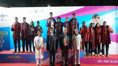 Sports News | National Games 2022: Sajan Prakash, Hashika Ramachandra Win Gold Medals in Swimming