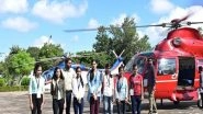 India News | Meritorious Students of Chhattisgarh Take Helicopter Ride in Raipur