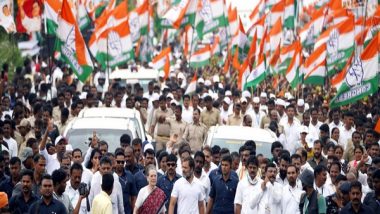 India News | Cong Presidential Election: Rahul Gandhi, Leaders to Vote at Polling Booth to Be Set Up at Bharat Jodo Yatra Camp