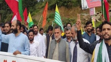 World News | JKLF (Saghir) Holds Protest over October 22, 1947 Tribal Attack in J&K