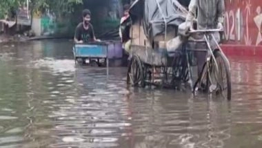 India News | Waterlogging Witnessed in Several Parts of Mathura's Bhuteshwar
