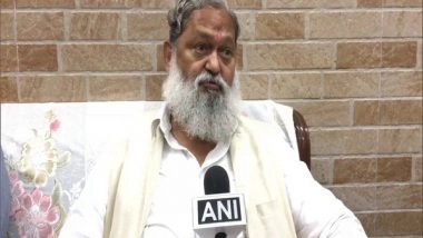 India News | Good That Muslim Population is Declining, It Should Drop Further: Anil Vij Reacts to Owaisi's Statement
