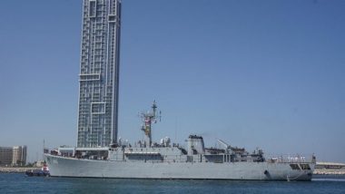 World News | Indian Navy's First Training Squadron Arrives at Dubai's Port Rashid