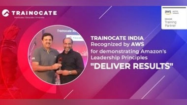 Business News | Trainocate India: Recognized by AWS for Demonstrating Amazon's Leadership Principles - 'Deliver Results'