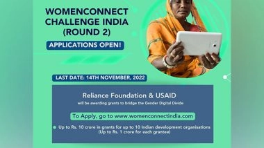 Business News | Reliance Foundation, USAID Invite Grant Applications for 'WomenConnect'