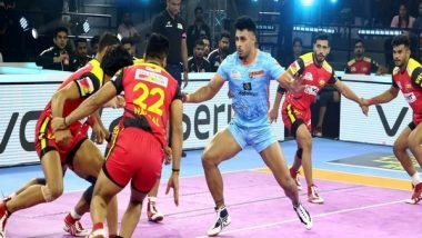 Sports News | PKL: Bengal Warriors Hand Bengaluru Bulls Their First Loss in Season 9