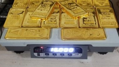 India News | Indian National Arriving from Ethiopia Arrested with 16 Kg Gold at Mumbai Airport