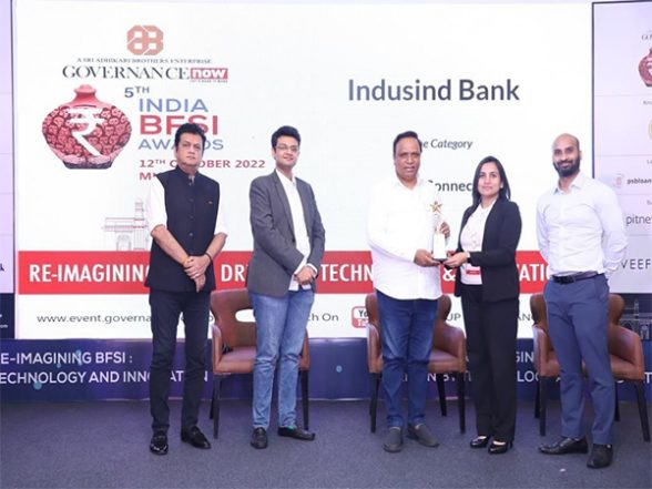 Business News | IndusInd Bank Bags 'Governance Now' Award for 'SME Connect' Category - Vimarsana News