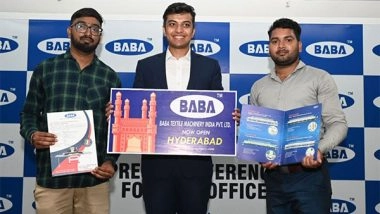 Business News | BABA Textile Machinery Strengthened Its Presence by Inaugurating Its First Branch in Telangana State and 8th in India