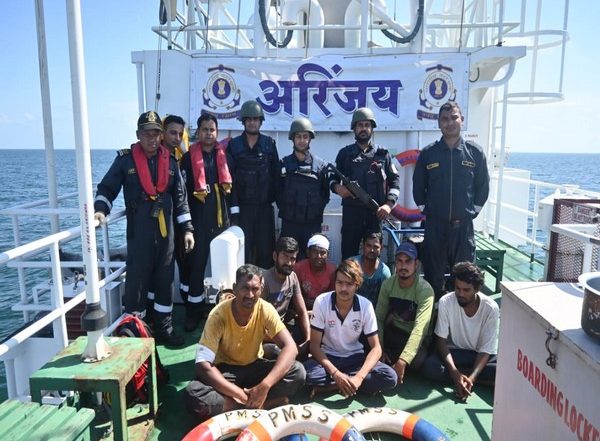 Indian Coast Guard Frees Six Indian Fishermen From Pakistani Captivity in High Seas Along Maritime Border