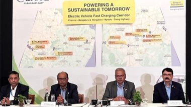 Business News | BPCL Rolls out Second Phase of Setting Up EV Charging Stations in Southern India