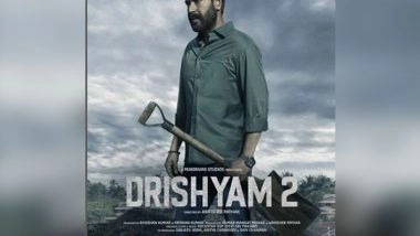 Entertainment News |  Ajay Devgn Carries Shovel in Hand in New Poster of Drishyam 2
