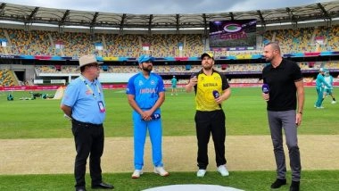 Sports News | T20 WC: Australia Skipper Aaron Finch Wins Toss, Opts to Bowl Against India in Warm-up Match
