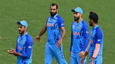 Sports News | T20 WC: Shami's Fiery Spell, Rahul's Batting Masterclass Help India Defeat Australia by 6 Runs in Warm-up Match