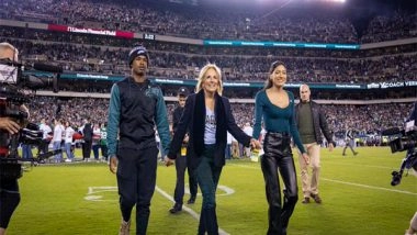 World News | US First Lady Jill Biden Gets Booed at Eagles Game: Reports