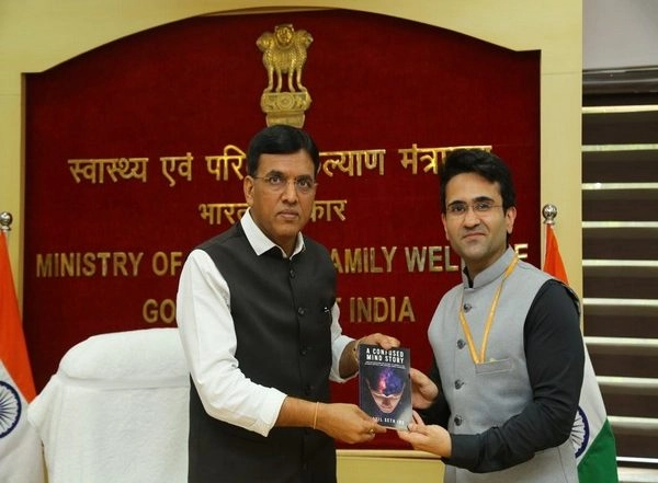 Business News | IRS Officer Sahil Seth Launches His Book 'A Confused Mind Story' with the First Copy to Union Health Minister Mansukh L Mandaviya