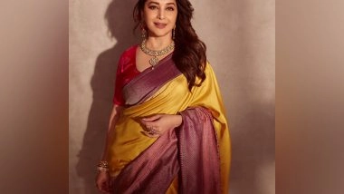 Entertainment News | Madhuri Dixit Looks Gorgeous in Yellow Saree