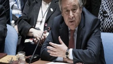 World News | UN Chief Antonio Guterres to Pay Tributes to the Victims of Mumbai Terror Attacks