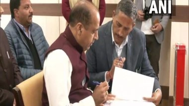 India News | Chief Minister Jairam Thakur Files Nomination from Seraj for Himachal Elections