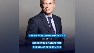 World News | Grant Shapps Appointed as New UK Home Secretary