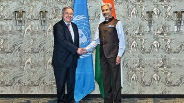 World News | Jaishankar Exchanges Views on Pressing Global Concerns with UN Chief