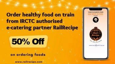 Business News | RailRecipe Raining Offers This Festive Season, Book Your Meal Now!