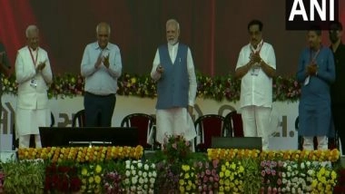 India News | PM Modi Lays Foundation Stone of Various Development Projects at Vyara in Gujarat's Tapi