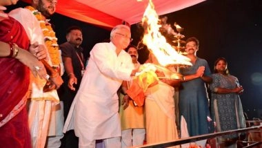 India News | Chhattisgarh: CM Bhupesh Baghel Performs Aarti at Mahanadi; Announces to Name Ghats of River After Lord Ram