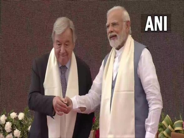 World News | PM Modi Discusses Ukraine Situation with Visiting UN Chief in Gujarat - Vimarsana News
