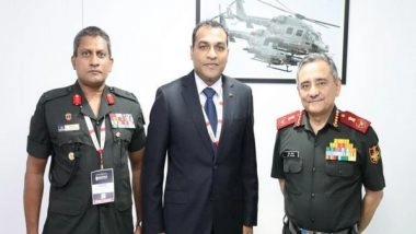 World News | Sri Lankan Defence Minister Meets CDS Gen Anil Chauhan on Sidelines of DefExpo