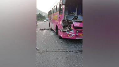 India News | Andhra Pradesh: Four Players, Coach Injured After Bus Collides with Truck in Visakhapatnam