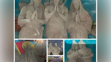 India News | Ayodhya: Sand Artists Recreating Episodes of Ramayana