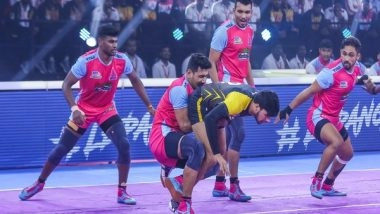 Sports News | Pro Kabaddi League: Clinical Jaipur Pink Pathers Defeat Telugu Titans