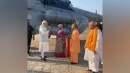 India News | PM Modi Arrives in Ayodhya to Participate in Deepotsav