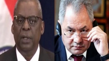 World News | US, Russian Defence Ministers Hold Talks, Discuss Situation in Ukraine