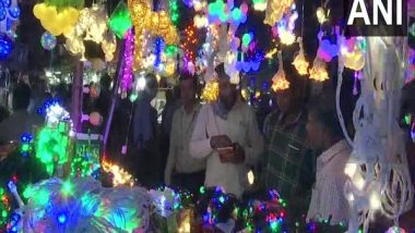 India News | WB: Markets in Kolkata Lit Up with Decorative Lights on Diwali