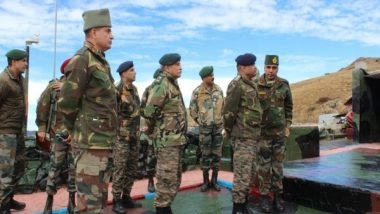 India News | Sikkim: Army Chief Reviews Security Situation Along Northern Borders, Greets Soldiers on Diwali