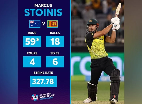 Sports News | T20 WC: Marcus Stoinis Smashes Fastest T20I Half-century for Australia