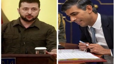 World News | Rishi Sunak Speaks with Zelenskyy, Russia Says 'no Hopes' for Better Ties with UK